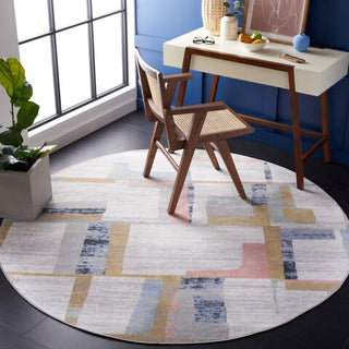 Safavieh Bayside BAY126 Ivory / Blue Rust Machine Washable Area Rug