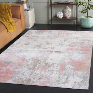 Safavieh Bayside BAY128 Ivory / Grey Pink Machine Washable Area Rug