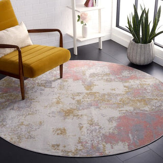 Safavieh Bayside BAY128 Ivory / Grey Pink Machine Washable Area Rug