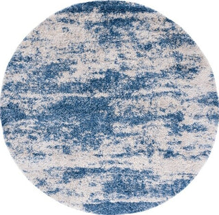 Safavieh Berber Shag BER219B Beige / Blue Area Rug Round