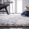 Safavieh Berber Shag BER274B Ivory / Blue Area Rug Detail