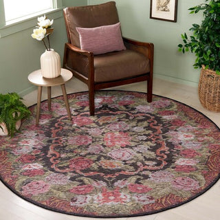 Safavieh Besarabian BES220 Black / Sage Rust Machine Washable Area Rug Room Scene Feature