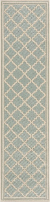 Safavieh Beach House BHS121 Aqua / Cream Area Rug