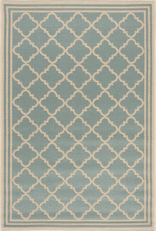 Safavieh Beach House BHS121 Aqua / Cream Area Rug