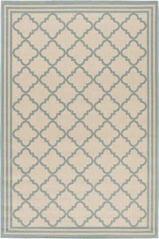 Safavieh Beach House BHS121 Cream / Aqua Area Rug