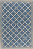 Safavieh Beach House BHS121 Blue / Creme Area Rug