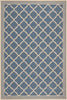 Safavieh Beach House BHS121 Blue / Creme Area Rug