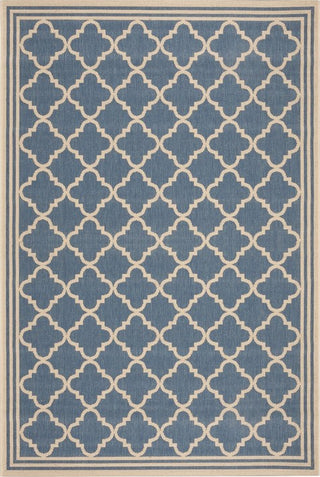 Safavieh Beach House BHS121 Blue / Creme Area Rug