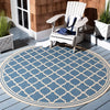 Safavieh Beach House BHS121 Blue / Creme Area Rug