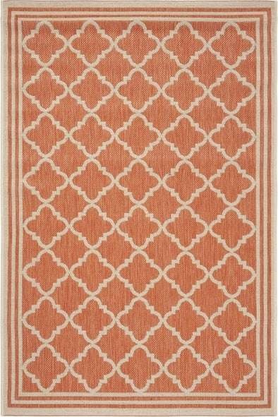 Safavieh Beach House BHS121 Rust / Creme Area Rug