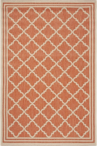 Safavieh Beach House BHS121 Rust / Creme Area Rug