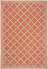 Safavieh Beach House BHS121 Rust / Creme Area Rug