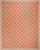 Safavieh Beach House BHS121 Rust / Creme Area Rug