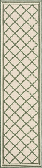 Safavieh Beach House BHS121 Cream / Green Area Rug