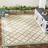 Safavieh Beach House BHS121 Cream / Green Area Rug