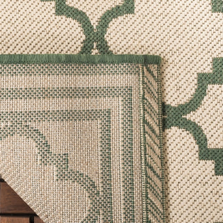 Safavieh Beach House BHS121 Cream / Green Area Rug