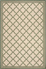 Safavieh Beach House BHS121 Cream / Green Area Rug