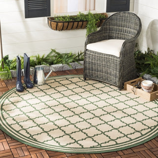 Safavieh Beach House BHS121 Cream / Green Area Rug