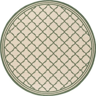 Safavieh Beach House BHS121 Cream / Green Area Rug