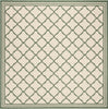 Safavieh Beach House BHS121 Cream / Green Area Rug