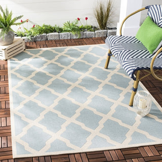 Safavieh Beach House BHS122 Aqua / Cream Area Rug