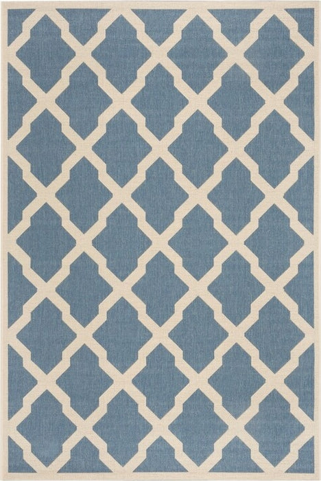 Safavieh Beach House BHS122 Blue / Creme Area Rug