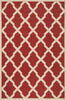 Safavieh Beach House BHS122 Red / Creme Area Rug