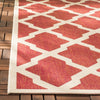 Safavieh Beach House BHS122 Red / Creme Area Rug