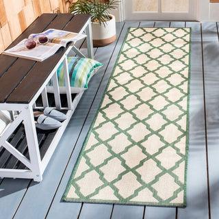 Safavieh Beach House BHS122 Cream / Green Area Rug