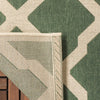 Safavieh Beach House BHS122 Green / Creme Area Rug