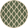 Safavieh Beach House BHS122 Green / Creme Area Rug