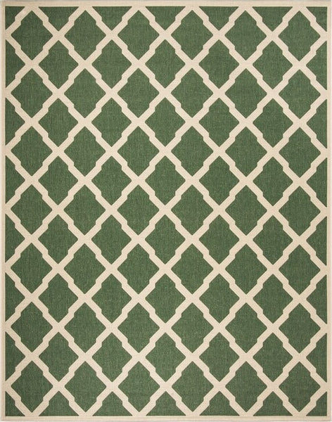 Safavieh Beach House BHS122 Green / Creme Area Rug