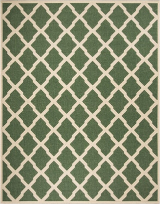 Safavieh Beach House BHS122 Green / Creme Area Rug