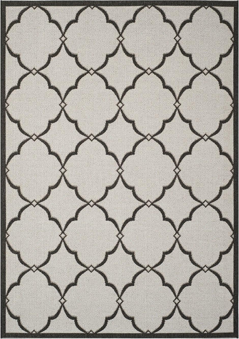 Safavieh Beach House BHS125 Light Grey / Charcoal Area Rug