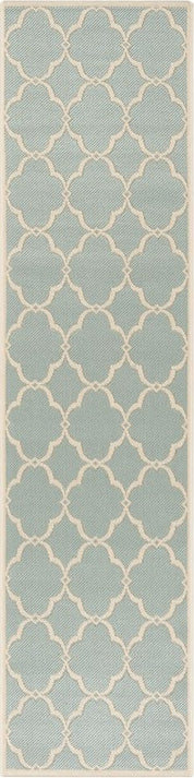 Safavieh Beach House BHS125 Aqua / Cream Area Rug