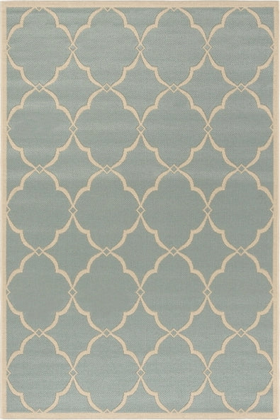 Safavieh Beach House BHS125 Aqua / Cream Area Rug