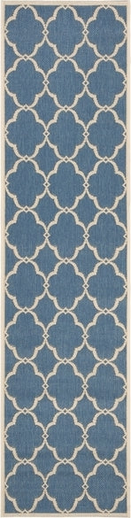 Safavieh Beach House BHS125 Blue / Creme Area Rug