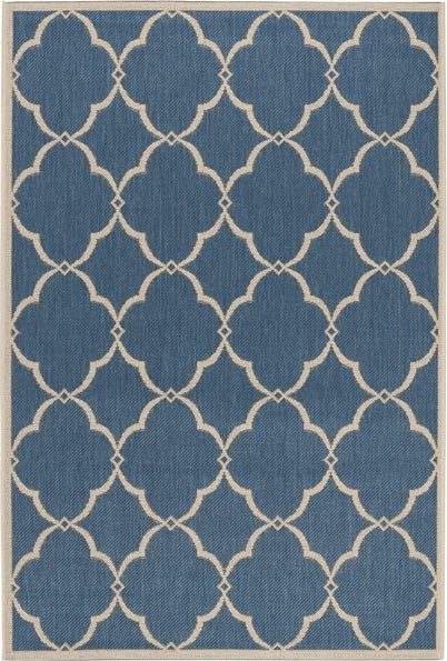 Safavieh Beach House BHS125 Blue / Creme Area Rug