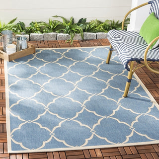 Safavieh Beach House BHS125 Blue / Creme Area Rug