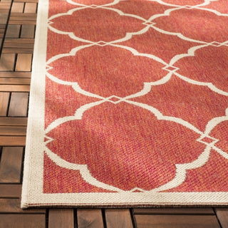 Safavieh Beach House BHS125 Red / Creme Area Rug