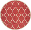 Safavieh Beach House BHS125 Red / Creme Area Rug