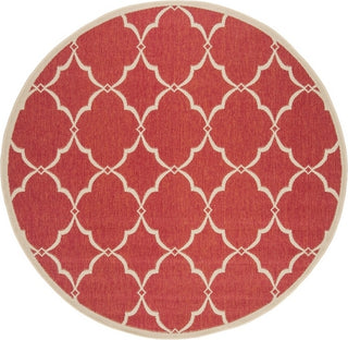 Safavieh Beach House BHS125 Red / Creme Area Rug