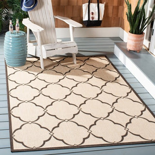 Safavieh Beach House BHS125 Creme / Brown Area Rug