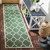 Safavieh Beach House BHS125 Green / Creme Area Rug