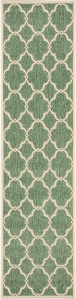 Safavieh Beach House BHS125 Green / Creme Area Rug