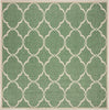 Safavieh Beach House BHS125 Green / Creme Area Rug