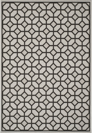 Safavieh Beach House BHS127 Light Grey / Charcoal Area Rug