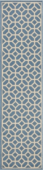 Safavieh Beach House BHS127 Blue / Creme Area Rug