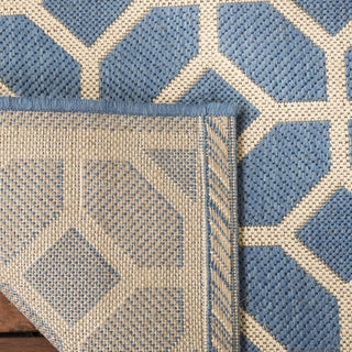 Safavieh Beach House BHS127 Blue / Creme Area Rug