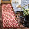 Safavieh Beach House BHS127 Red / Creme Area Rug